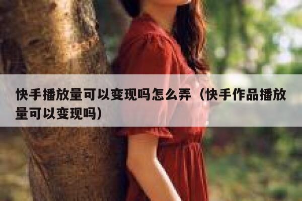 快手播放量可以变现吗怎么弄（快手作品播放量可以变现吗） 第1张