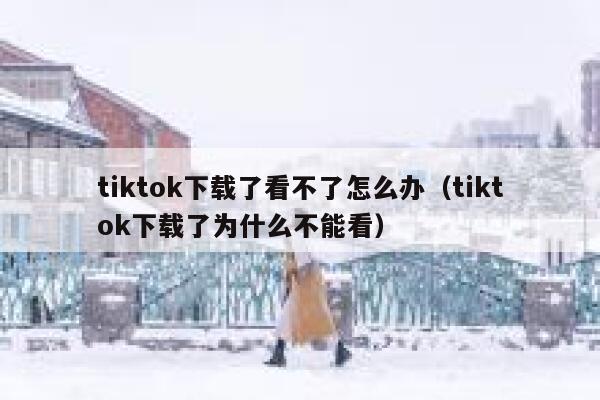 tiktok下载了看不了怎么办（tiktok下载了为什么不能看） 第1张