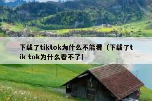 下载了tiktok为什么不能看（下载了tik tok为什么看不了） 第1张