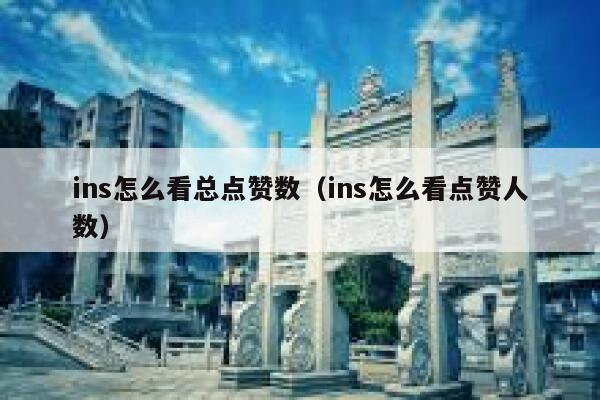 ins怎么看总点赞数（ins怎么看点赞人数） 第1张