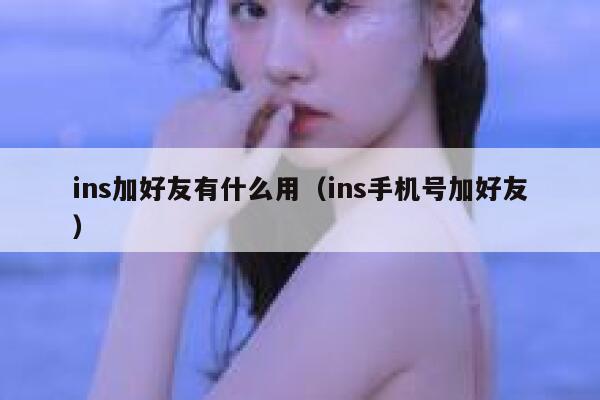ins加好友有什么用（ins手机号加好友） 第1张