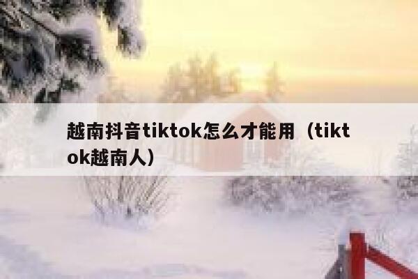 越南抖音tiktok怎么才能用（tiktok越南人） 第1张