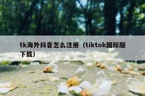 tk海外抖音怎么注册（tiktok国际版下载） 第1张