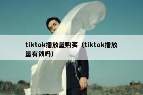 tiktok播放量购买（tiktok播放量有钱吗） 第1张
