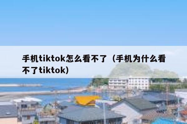手机tiktok怎么看不了（手机为什么看不了tiktok） 第1张