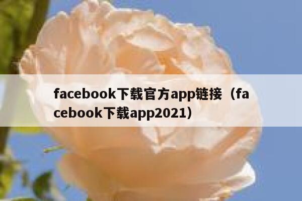 facebook下载官方app链接（facebook下载app2021） 第1张