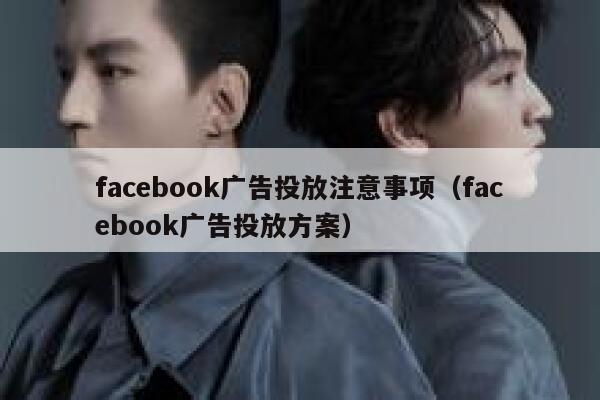facebook广告投放注意事项（facebook广告投放方案） 第1张