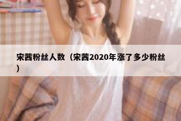 宋茜粉丝人数(宋茜2020年涨了多少粉丝) 第1张 宋茜粉丝人数(宋茜2020年涨了多少粉丝) 第1张