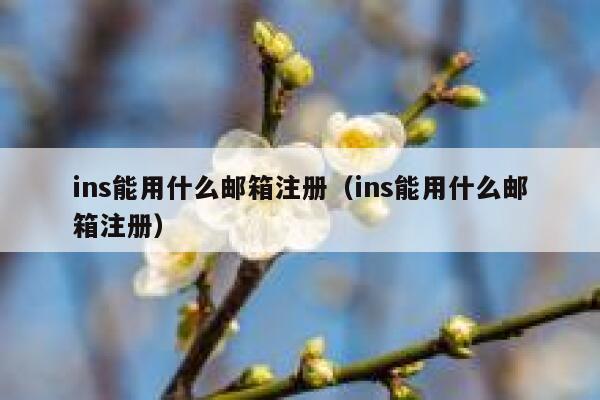 ins能用什么邮箱注册(ins能用什么邮箱注册) 第1张 ins能用什么邮箱注册(ins能用什么邮箱注册) 第1张