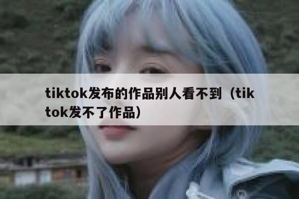 tiktok发布的作品别人看不到（tiktok发不了作品） 第1张