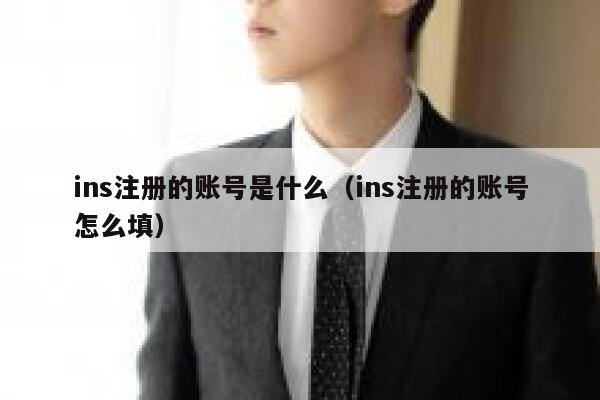 ins注册的账号是什么（ins注册的账号怎么填） 第1张