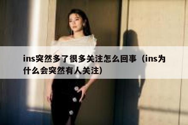 ins突然多了很多关注怎么回事（ins为什么会突然有人关注） 第1张
