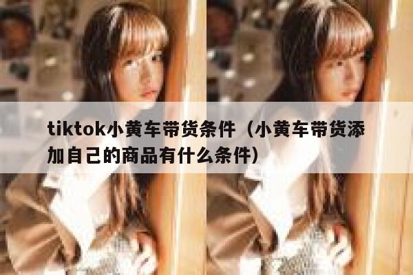 tiktok小黄车带货条件（小黄车带货添加自己的商品有什么条件） 第1张