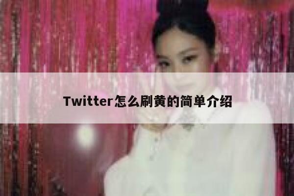 Twitter怎么刷黄的简单介绍 第1张