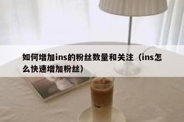如何增加ins的粉丝数量和关注（ins怎么快速增加粉丝） 第1张