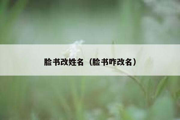 脸书改姓名(脸书咋改名) 第1张 脸书改姓名(脸书咋改名) 第1张