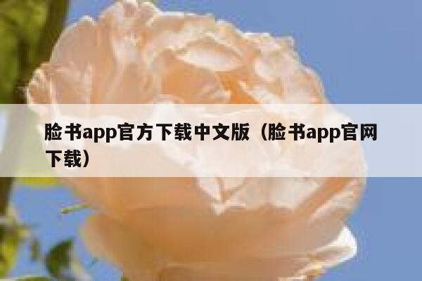 脸书app官方下载中文版（脸书app官网下载） 第1张