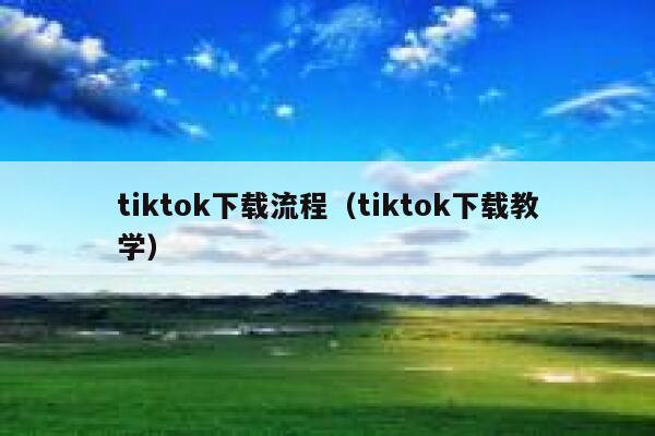 tiktok下载流程（tiktok下载教学） 第1张