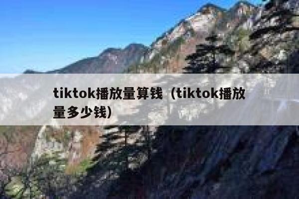 tiktok播放量算钱(tiktok播放量多少钱) 第1张 tiktok播放量算钱(tiktok播放量多少钱) 第1张