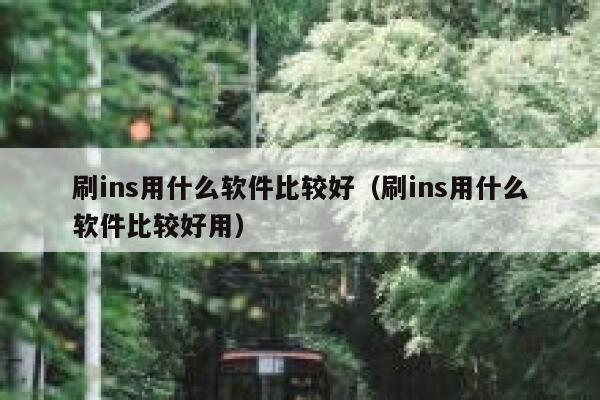 刷ins用什么软件比较好(刷ins用什么软件比较好用) 第1张 刷ins用什么软件比较好(刷ins用什么软件比较好用) 第1张