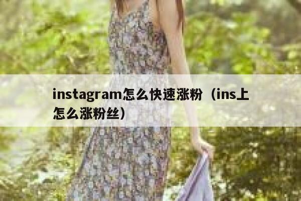 instagram怎么快速涨粉（ins上怎么涨粉丝） 第1张
