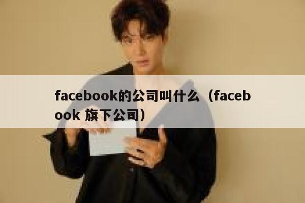 facebook的公司叫什么（facebook 旗下公司） 第1张