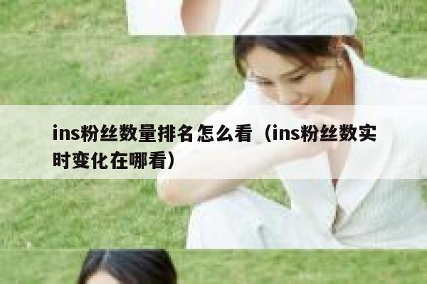 ins粉丝数量排名怎么看（ins粉丝数实时变化在哪看） 第1张