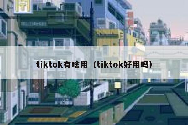 tiktok有啥用（tiktok好用吗） 第1张