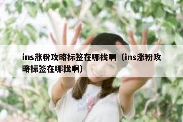 ins涨粉攻略标签在哪找啊(ins涨粉攻略标签在哪找啊) 第1张 ins涨粉攻略标签在哪找啊(ins涨粉攻略标签在哪找啊) 第1张