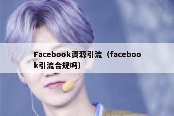 Facebook资源引流(facebook引流合规吗) 第1张 Facebook资源引流(facebook引流合规吗) 第1张