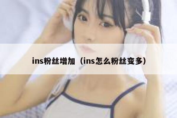 ins粉丝增加（ins怎么粉丝变多） 第1张