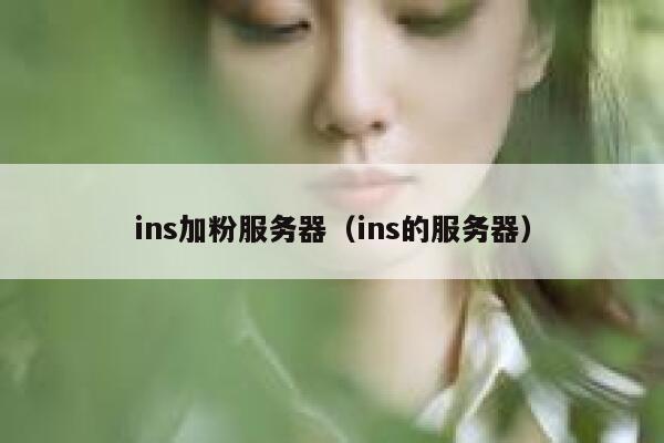 ins加粉服务器(ins的服务器) 第1张 ins加粉服务器(ins的服务器) 第1张