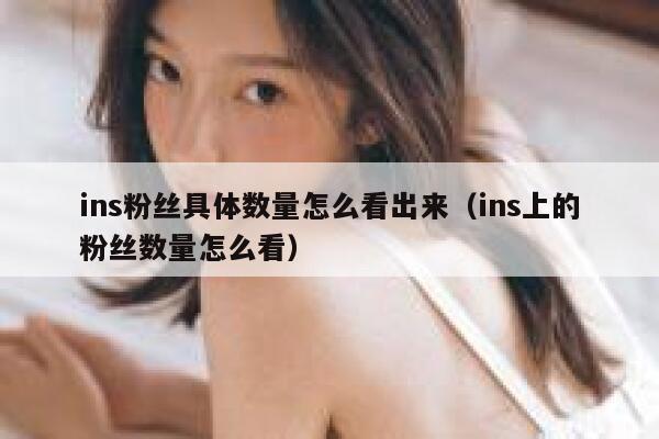 ins粉丝具体数量怎么看出来（ins上的粉丝数量怎么看） 第1张