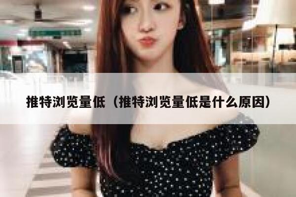 推特浏览量低（推特浏览量低是什么原因） 第1张