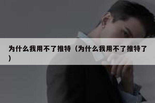 为什么我用不了推特（为什么我用不了推特了） 第1张