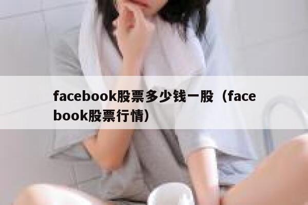 facebook股票多少钱一股（facebook股票行情） 第1张