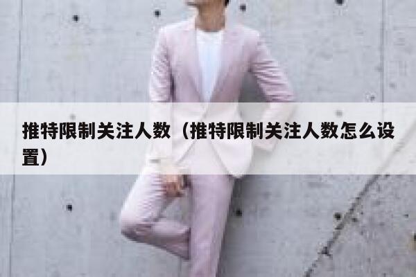 推特限制关注人数(推特限制关注人数怎么设置) 第1张 推特限制关注人数(推特限制关注人数怎么设置) 第1张