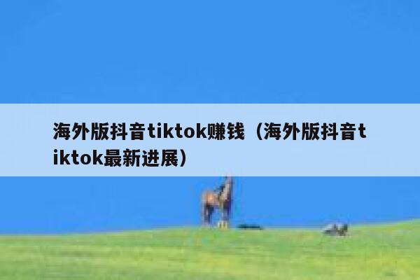 海外版抖音tiktok赚钱（海外版抖音tiktok最新进展） 第1张