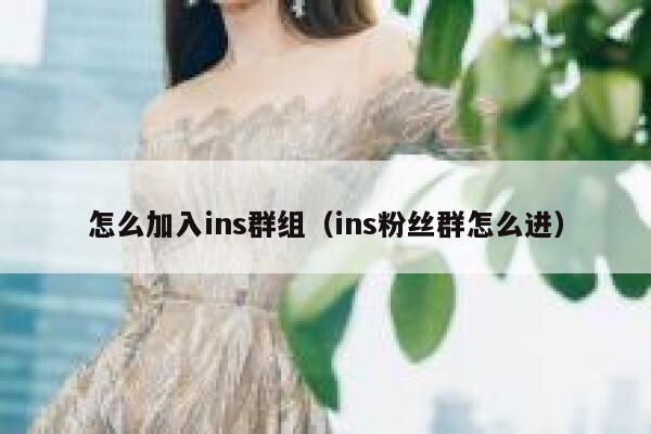 怎么加入ins群组(ins粉丝群怎么进) 第1张 怎么加入ins群组(ins粉丝群怎么进) 第1张