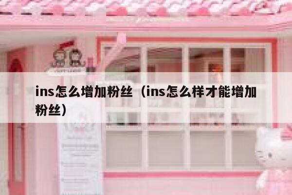 ins怎么增加粉丝(ins怎么样才能增加粉丝) 第1张 ins怎么增加粉丝(ins怎么样才能增加粉丝) 第1张