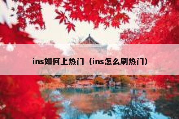 ins如何上热门（ins怎么刷热门） 第1张