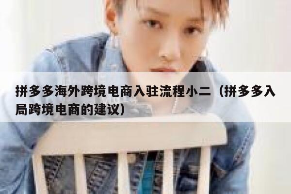 拼多多海外跨境电商入驻流程小二(拼多多入局跨境电商的建议) 第1张 拼多多海外跨境电商入驻流程小二(拼多多入局跨境电商的建议) 第1张