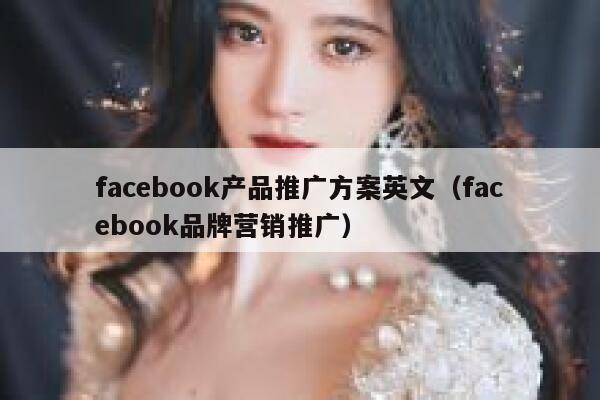 facebook产品推广方案英文（facebook品牌营销推广） 第1张