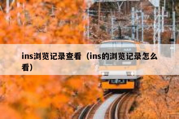 ins浏览记录查看（ins的浏览记录怎么看） 第1张