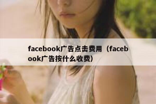 facebook广告点击费用(facebook广告按什么收费) 第1张 facebook广告点击费用(facebook广告按什么收费) 第1张