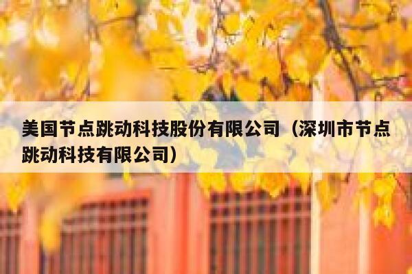 美国节点跳动科技股份有限公司(深圳市节点跳动科技有限公司) 第1张 美国节点跳动科技股份有限公司(深圳市节点跳动科技有限公司) 第1张