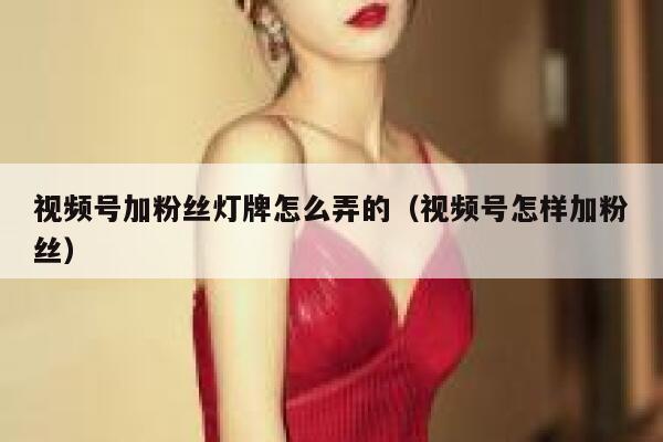 视频号加粉丝灯牌怎么弄的(视频号怎样加粉丝) 第1张 视频号加粉丝灯牌怎么弄的(视频号怎样加粉丝) 第1张