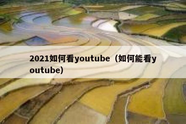 2021如何看youtube（如何能看youtube） 第1张