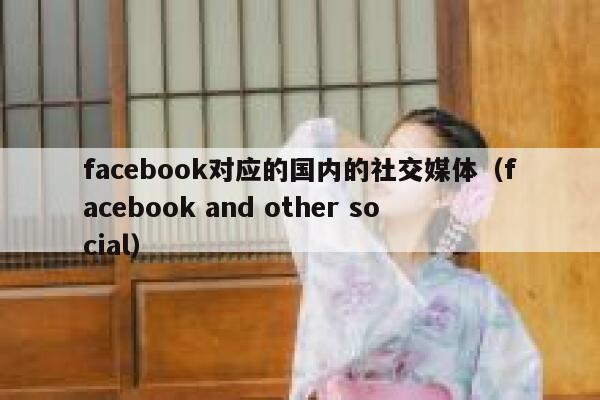 facebook对应的国内的社交媒体（facebook and other social） 第1张