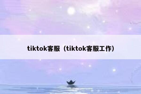 tiktok客服（tiktok客服工作） 第1张